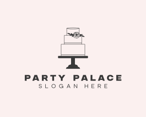 Floral Tiered Cake logo design