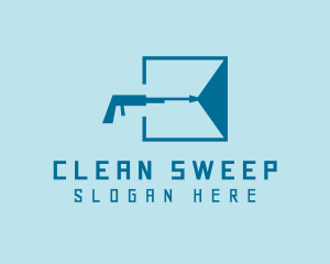 Blue Clean Pressure Washing logo design