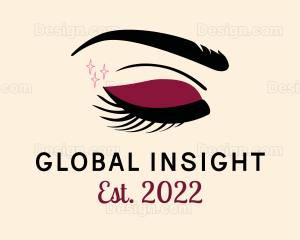 Beauty Red Eyeshadow Logo