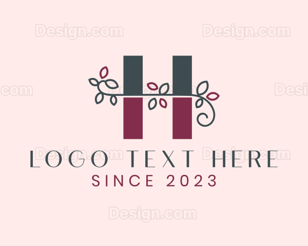 Wedding Planner Letter H Logo