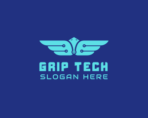 Cyber Tech Wings logo design