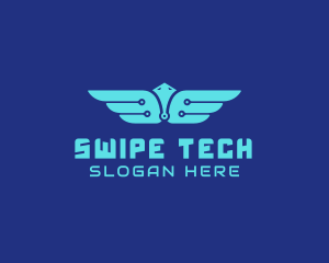 Cyber Tech Wings logo design