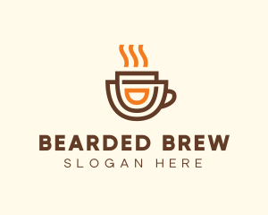 Brewed Coffee Cup logo design