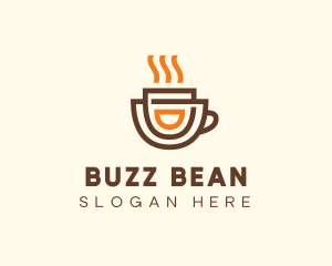 Brewed Coffee Cup logo design