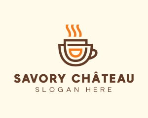 Brewed Coffee Cup logo design