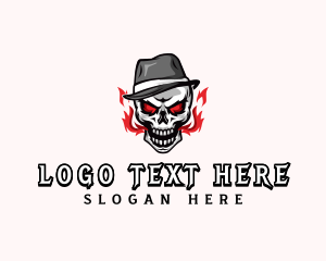 Skull Hat Streatwear Logo