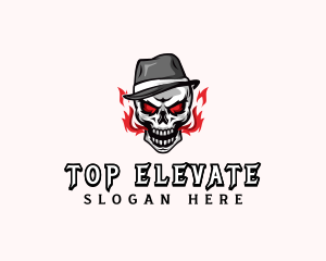 Skull Hat Streatwear logo design