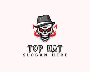 Skull Hat Streatwear logo design