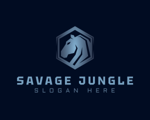 Horse Wildlife Gaming logo design