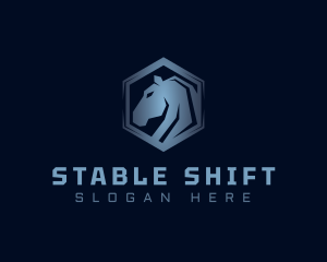 Horse Wildlife Gaming logo design