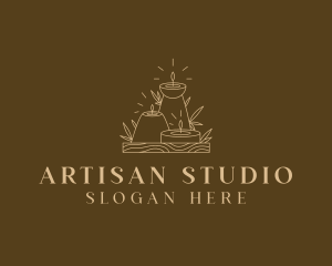 Artisanal Candle Decoration logo design