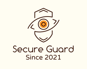 Minimalist Eye Shield logo