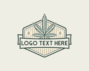 Natural Marijuana Drug logo