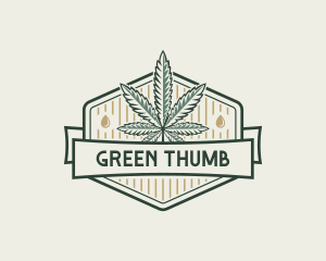 Natural Marijuana Drug logo design