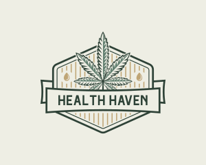 Natural Marijuana Drug logo design