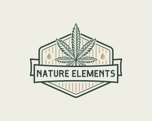 Natural Marijuana Drug logo design