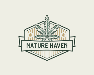 Natural Marijuana Drug logo design