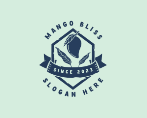 Mango Leaf Fruit logo