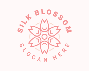 Cherry Blossom Flower Events logo design