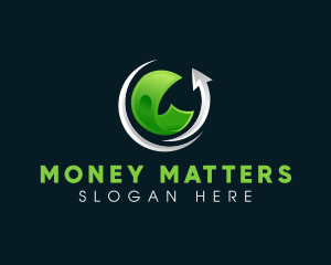 Money Exchange Arrow logo design