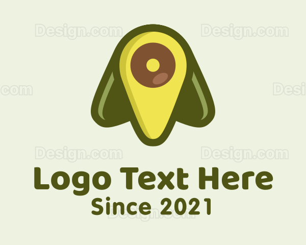 Green Avocado Location Logo