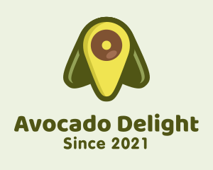 Green Avocado Location logo design