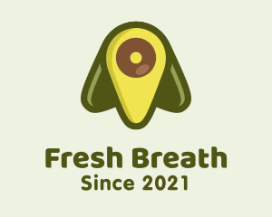 Green Avocado Location logo design