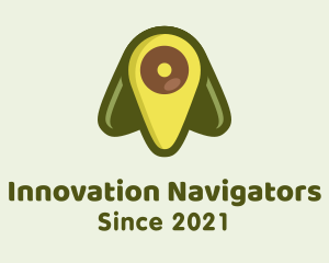 Green Avocado Location logo design