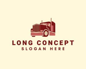 Red Trucking Delivery logo