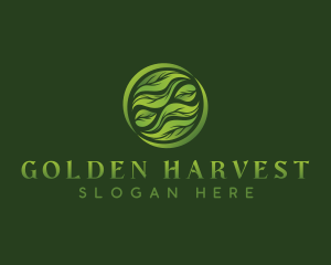 Leaves Plant Landscaping logo design