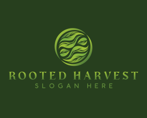 Leaves Plant Landscaping logo design