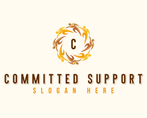 People Community Unity logo design