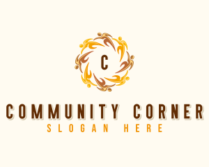 People Community Unity logo design