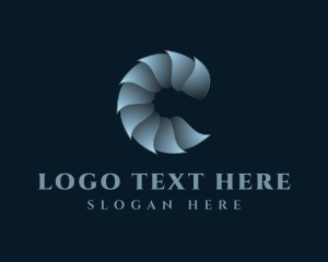 3d - 3D Gradient  Letter C logo design