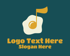 Egg Yolk Music Note logo