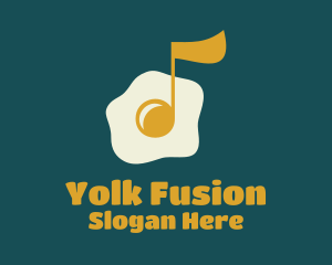 Egg Yolk Music Note logo