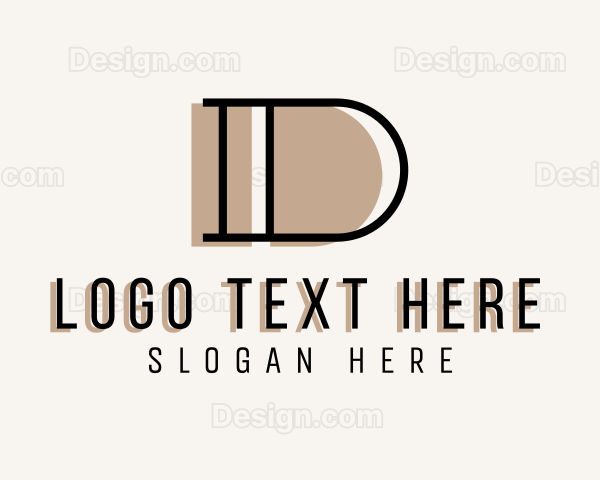 Professional Business Letter D Logo