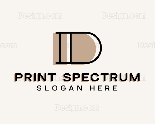 Professional Business Letter D Logo