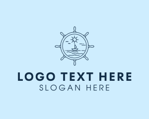 Sailing Boat Helm Logo