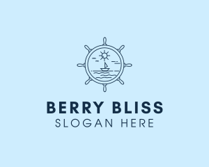 Sailing Boat Helm logo design