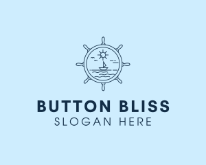 Sailing Boat Helm logo design