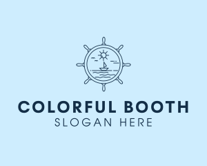 Sailing Boat Helm logo design