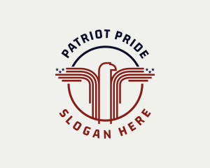 Patriot Hawk Bird logo design