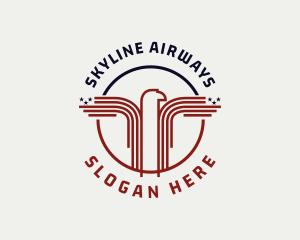 Eagle Wings Airline logo design