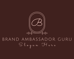 Luxurious Oval Beauty Salon logo design