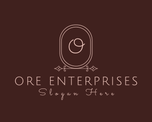 Luxurious Oval Beauty Salon logo design