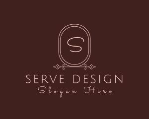 Luxurious Oval Beauty Salon logo design