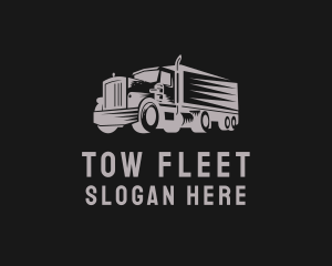 Truck Haulage Logistics logo design