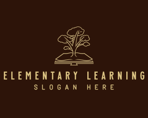 Book Tree Learning logo design