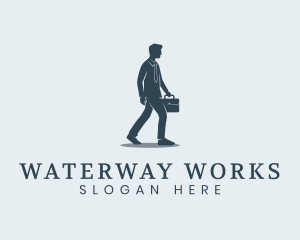 Professional Businessman Staff logo design